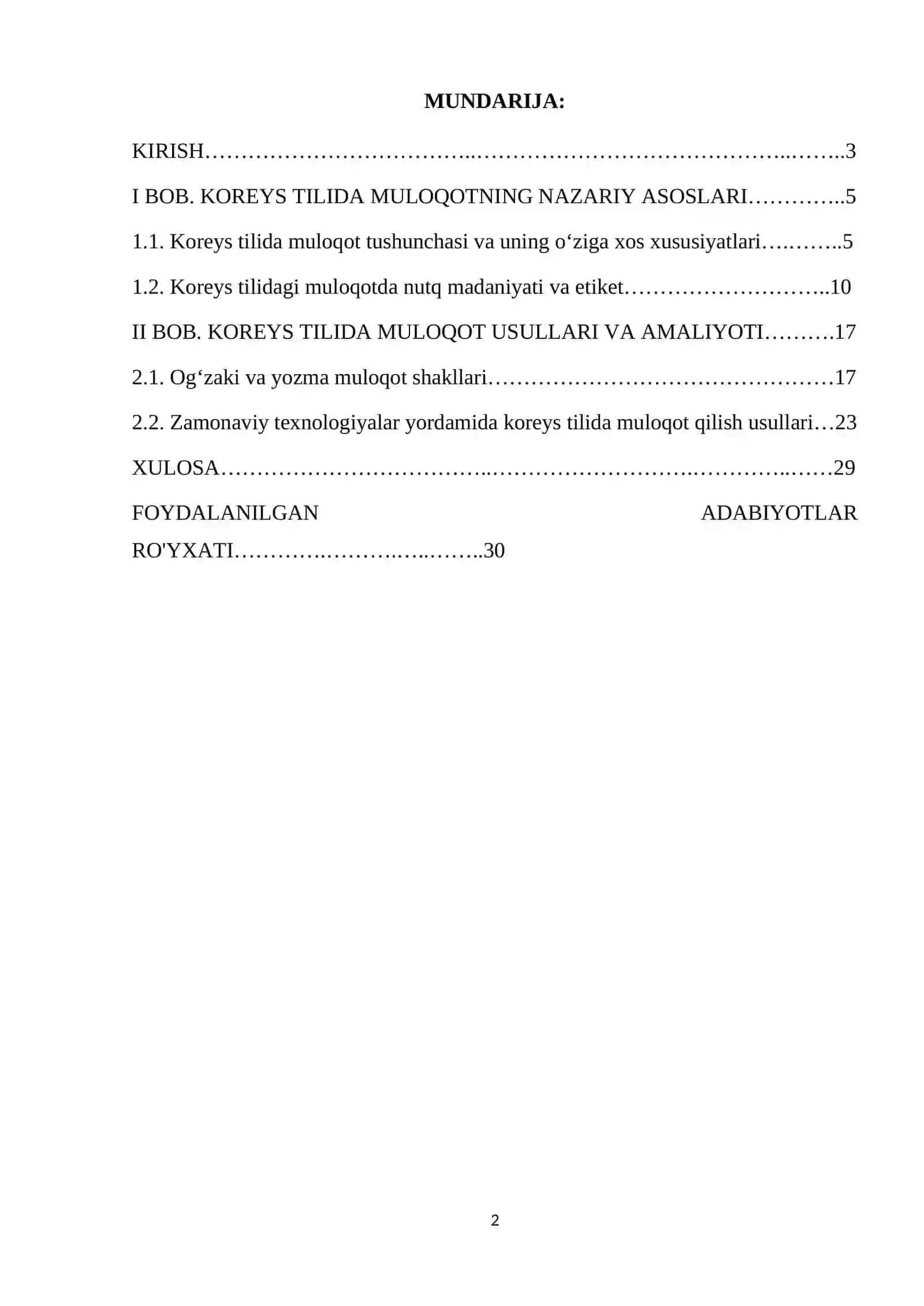 KOREYS TILIDA MULOQOT USULLARI 2