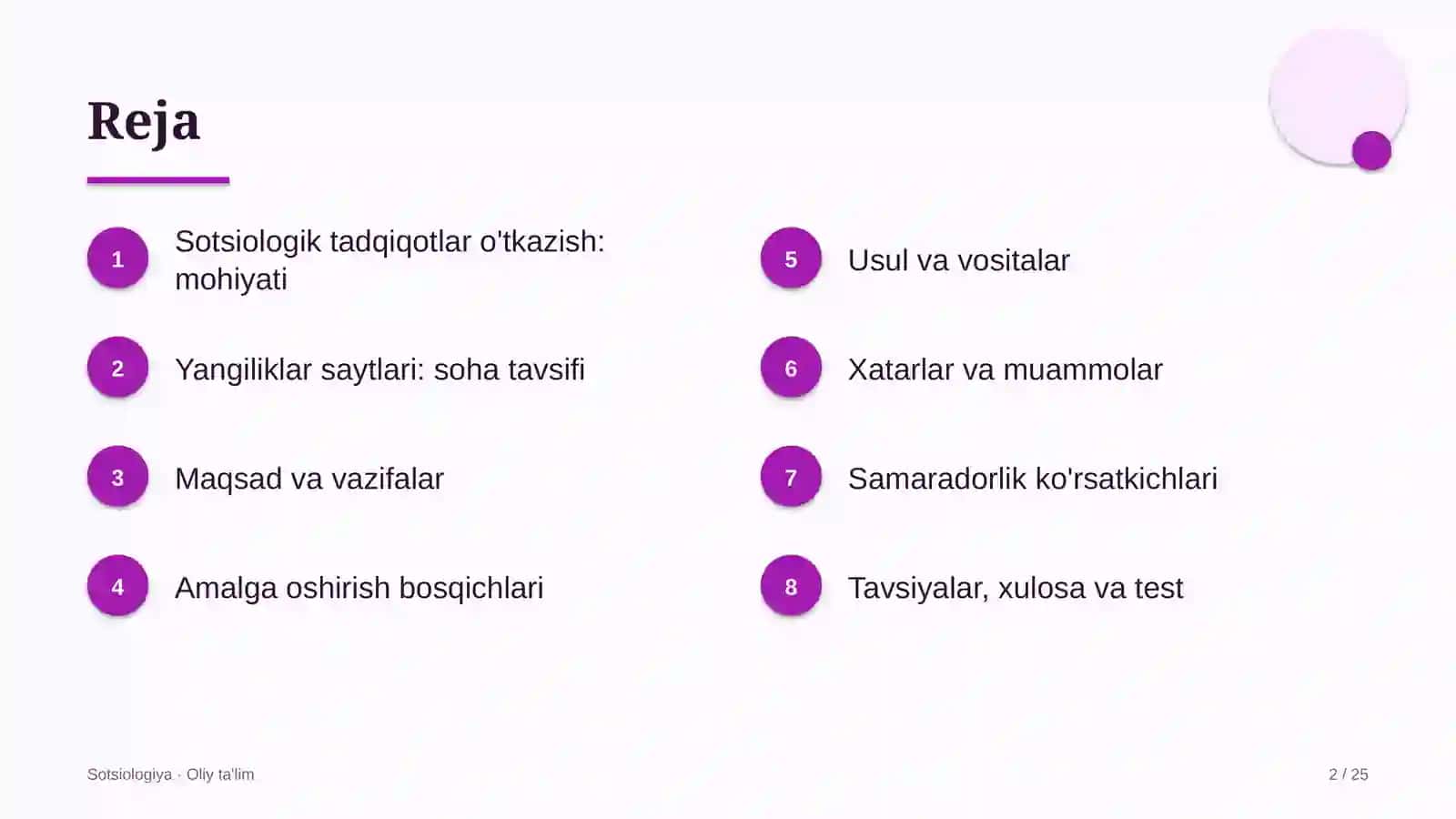 Yangiliklar saytlarida sotsiologik tadqiqotlar o'tkazish 2