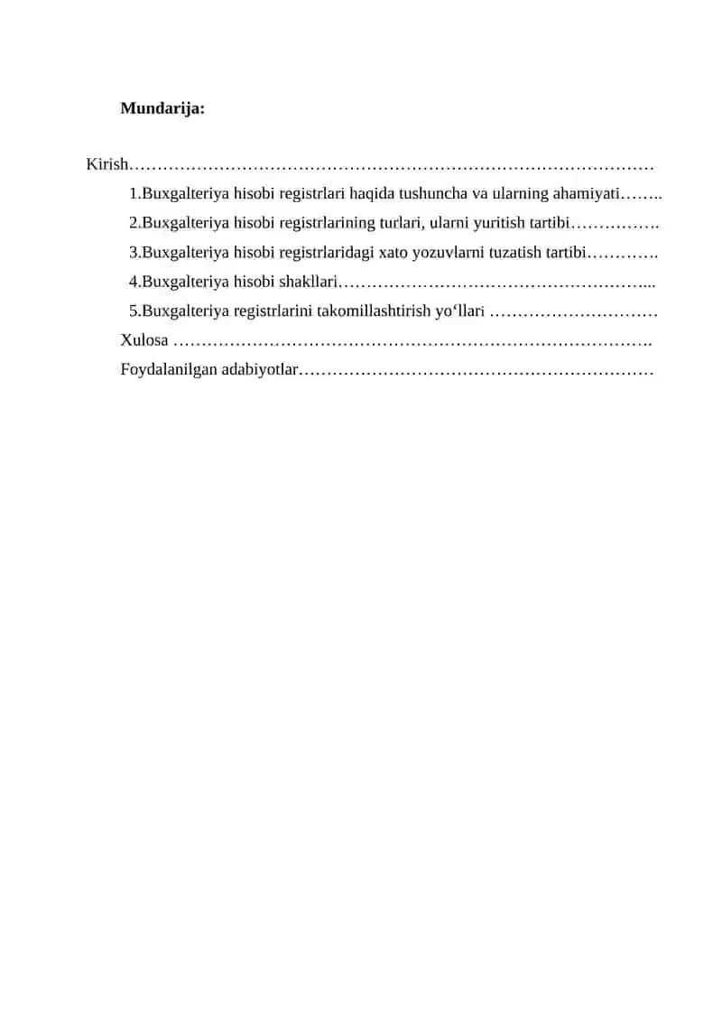 Buxgalteriya hisobi registrlari 2
