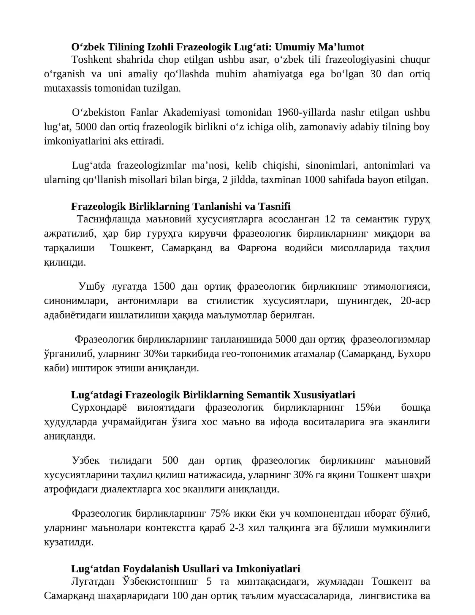 Oʻzbek tilining izohli frazeologik lugʻati 2