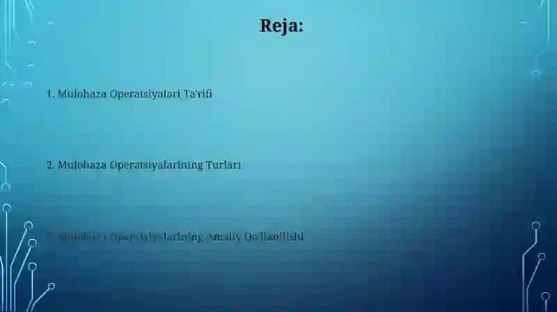 Tafakkuroperatsiyalari 2