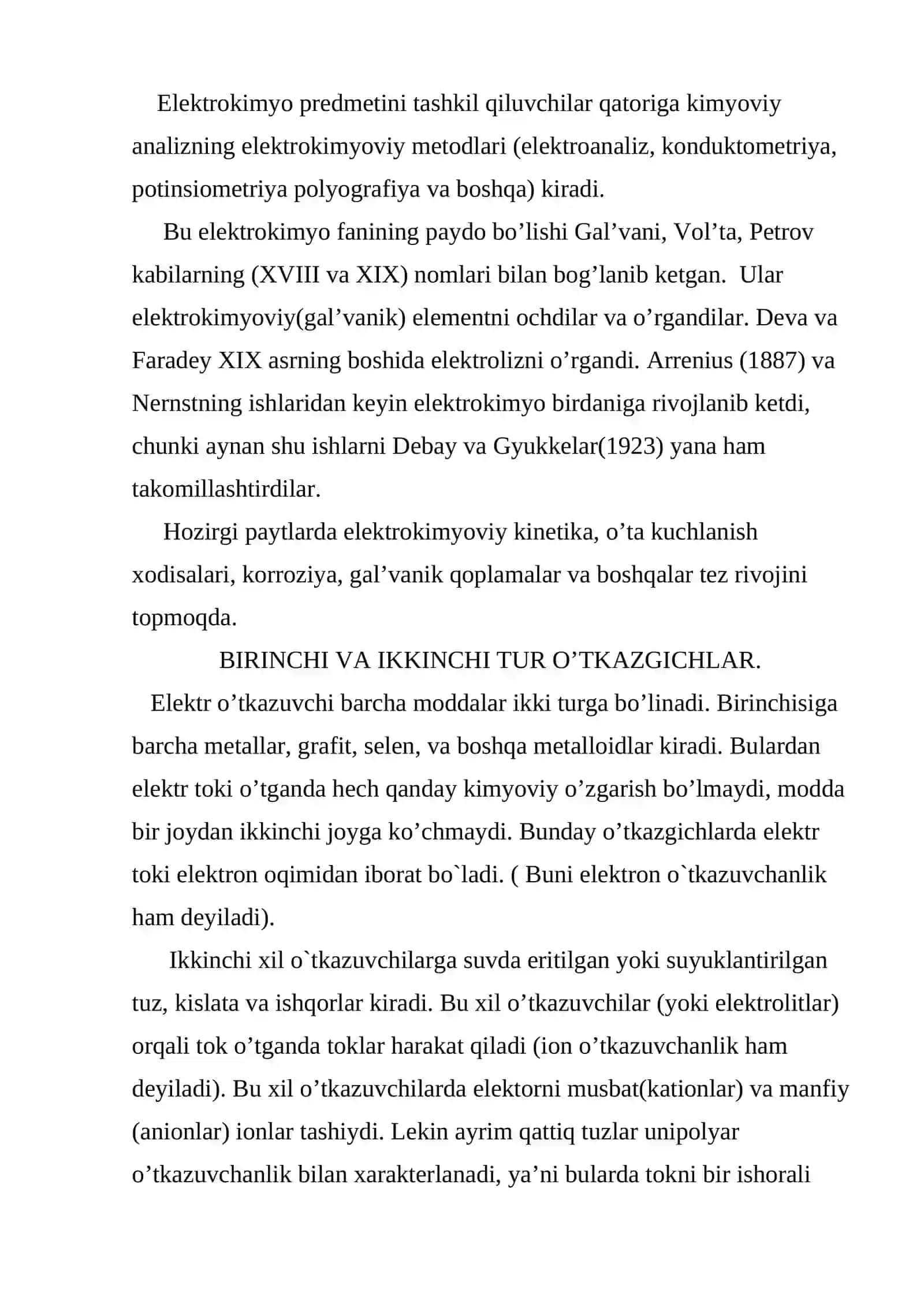 ELEKTROKIMYO. ASOSIY TUSHUNCHALAR 2