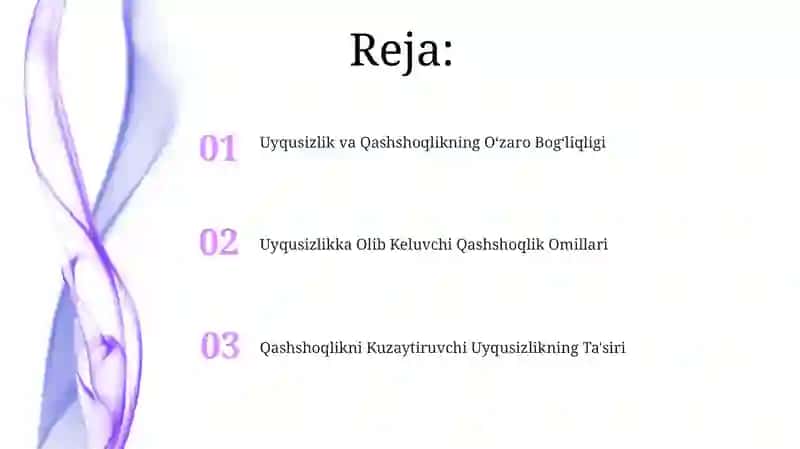 Kasalliklar va uyqu buzilishi 2