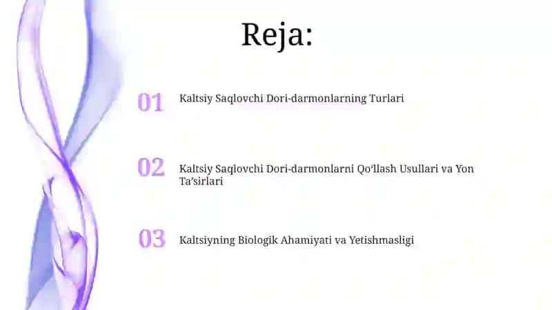 Kaltsiy Saqlovchi Dori-darmonlarning Turlari 2