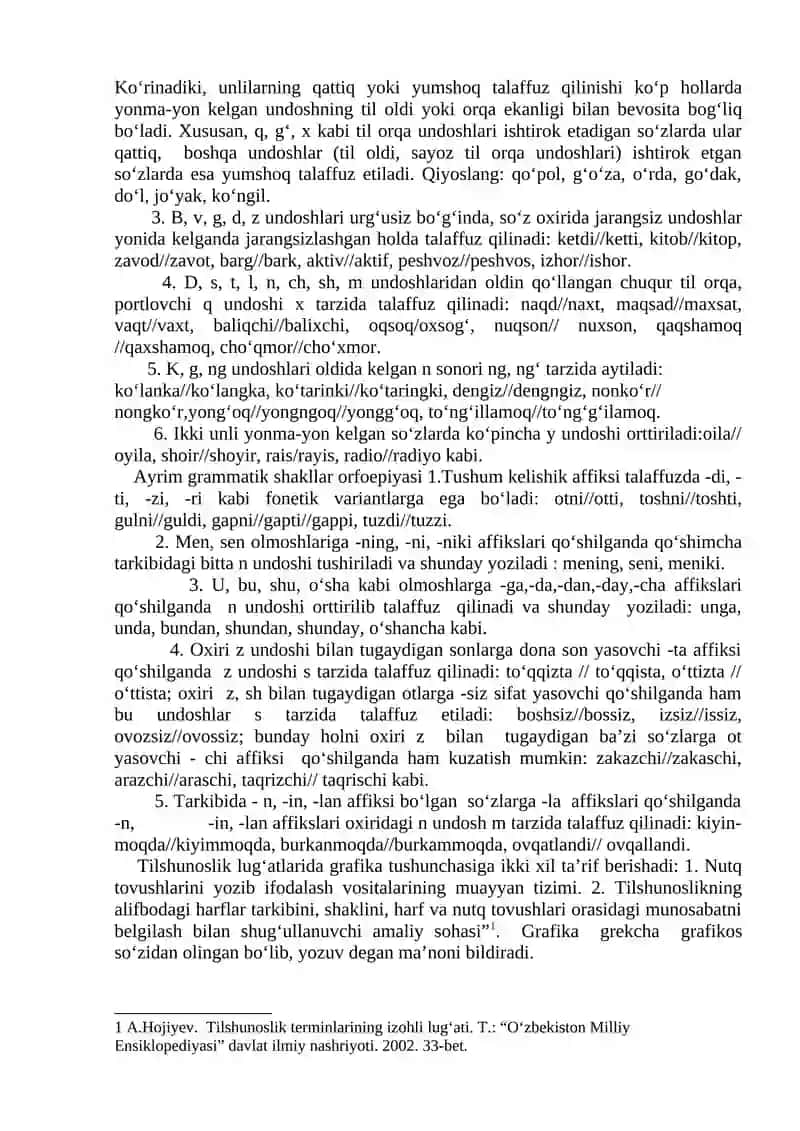 O‘zbek adabiy tilining talaffuz me’yorlari 2