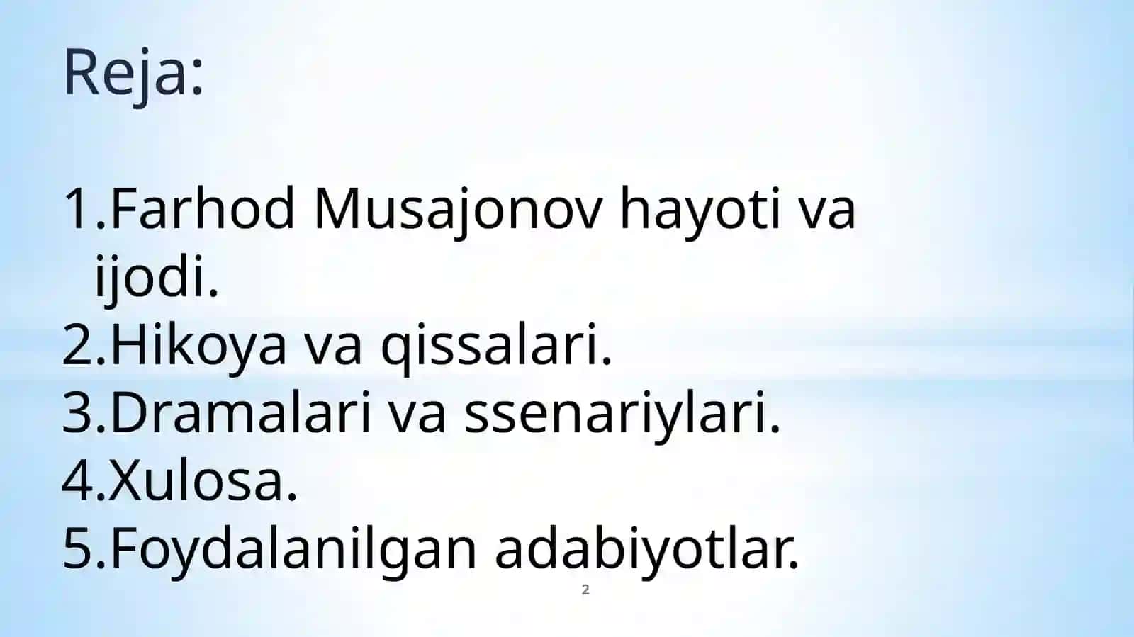 Farhod Musajonov—hayotivaijodi 2