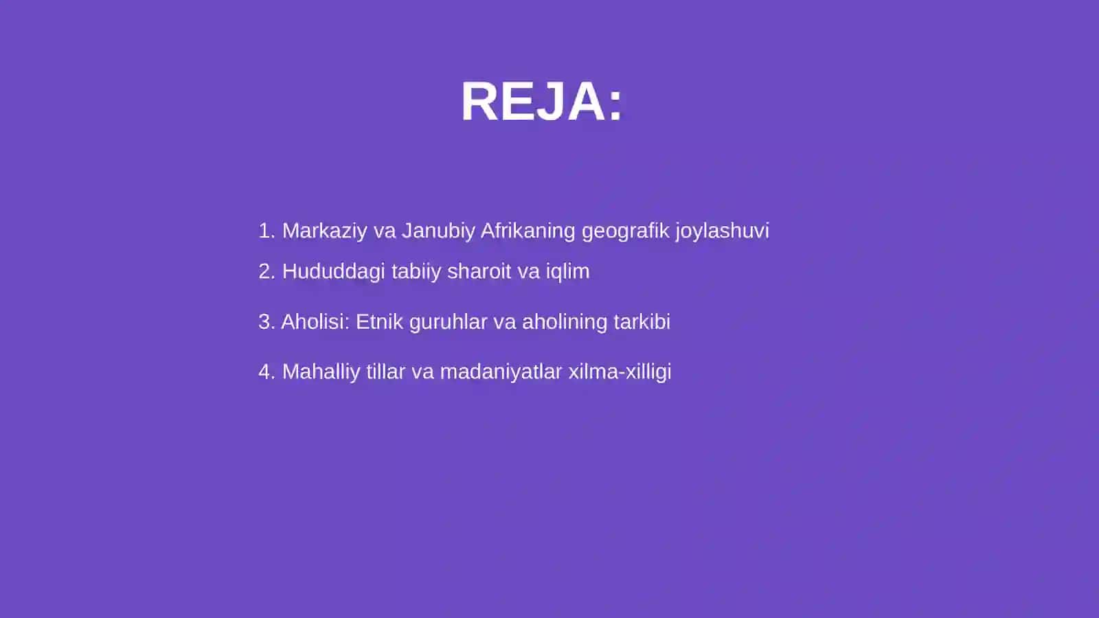 Markaziy va janubiy Afrika xalqlari 2