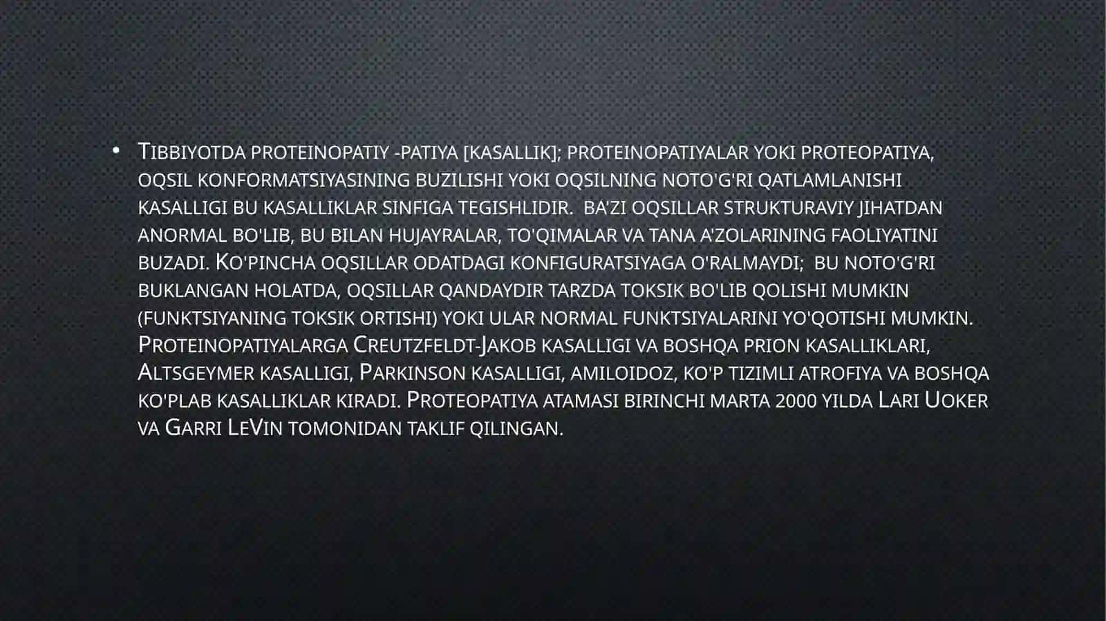 Irsiy proteinopatiyalar 2