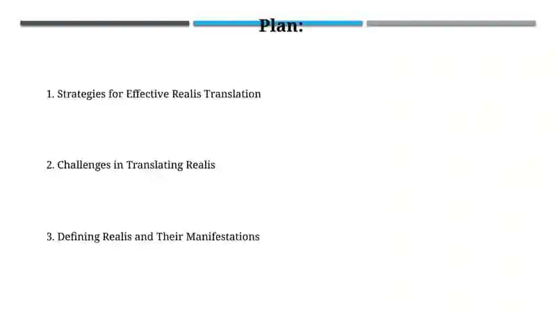 Realis and their translation 2