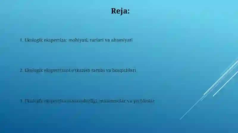Ekologik ekspertiza 2