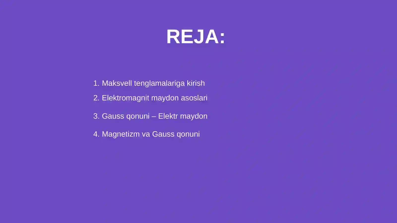Maksvell tenglamalari 2