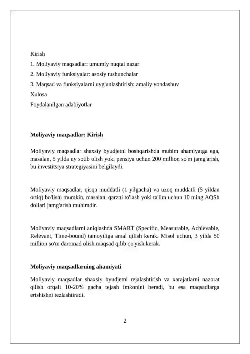 Moliyani maqsadi va funksiyalqri 2