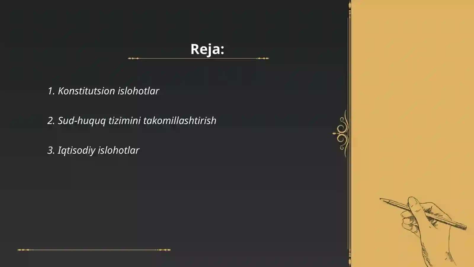 Konstitutsion islohotlar 2