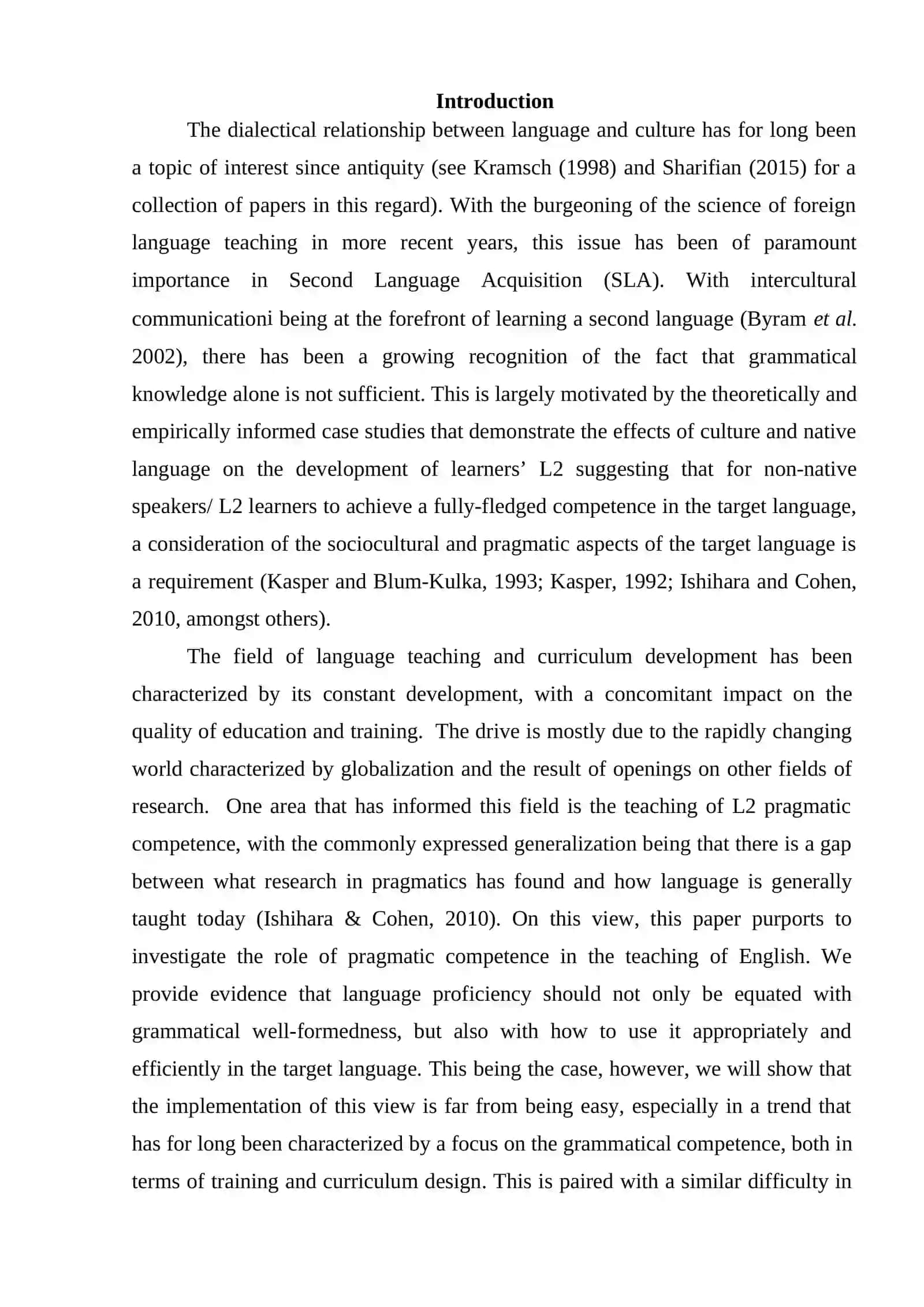 The importance of pragmatic competence in EFL 2