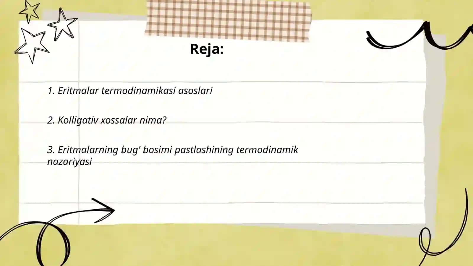 Eritmalar termodinamikasi asoslari 2