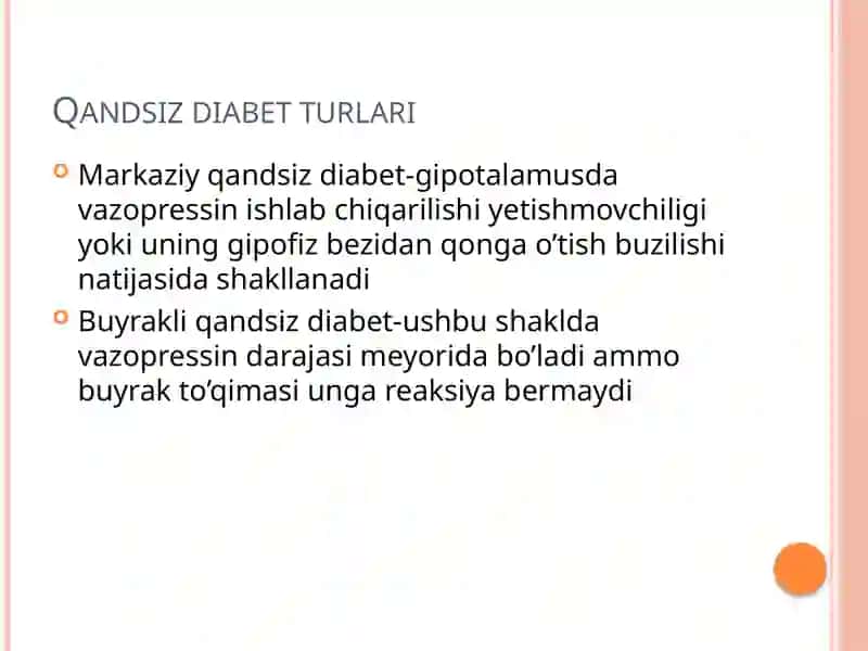Qandsiz diabet 2