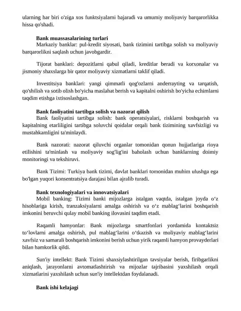 Bank Tizimi 2