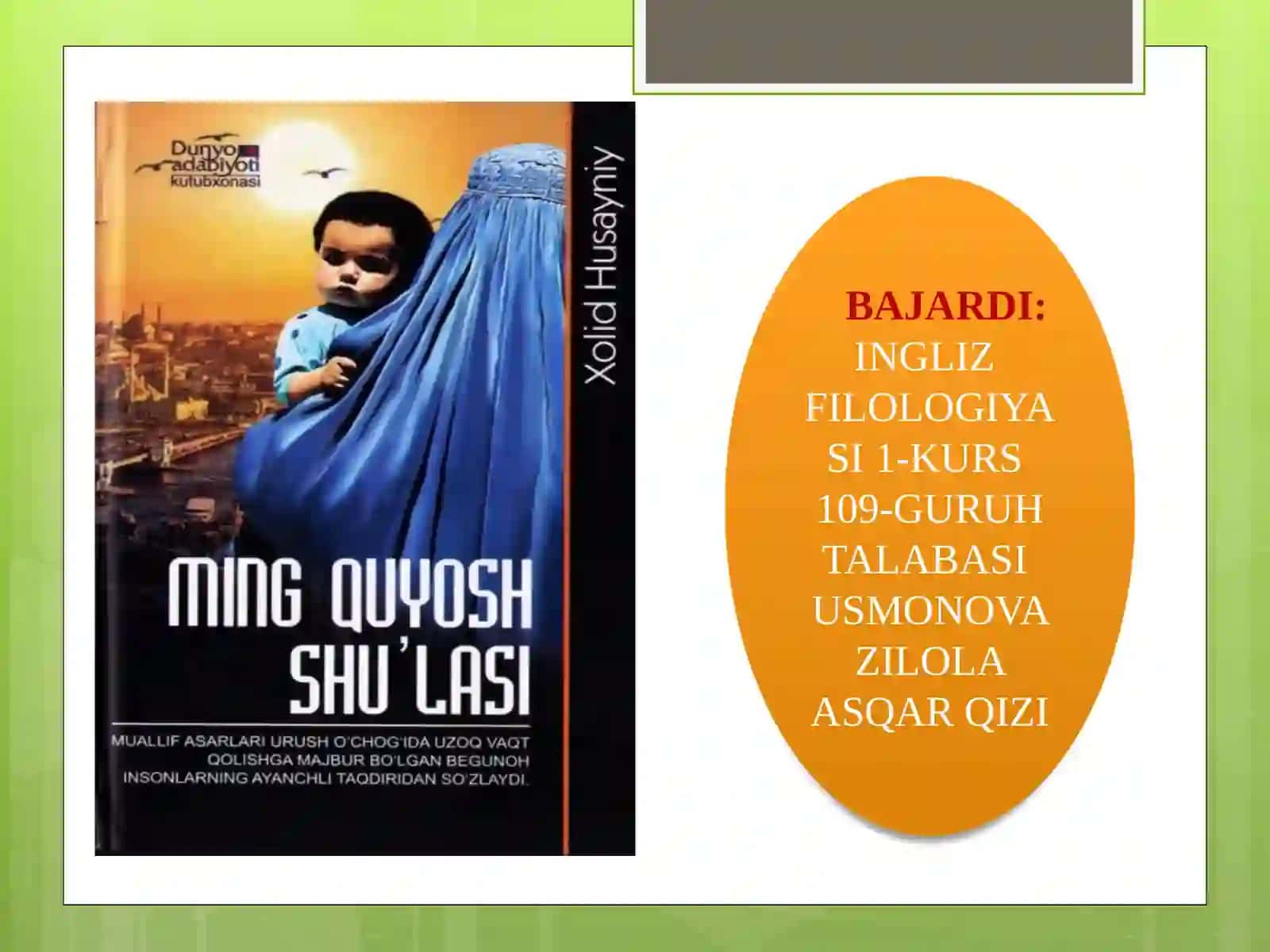 Badiiy asar tahlili 2