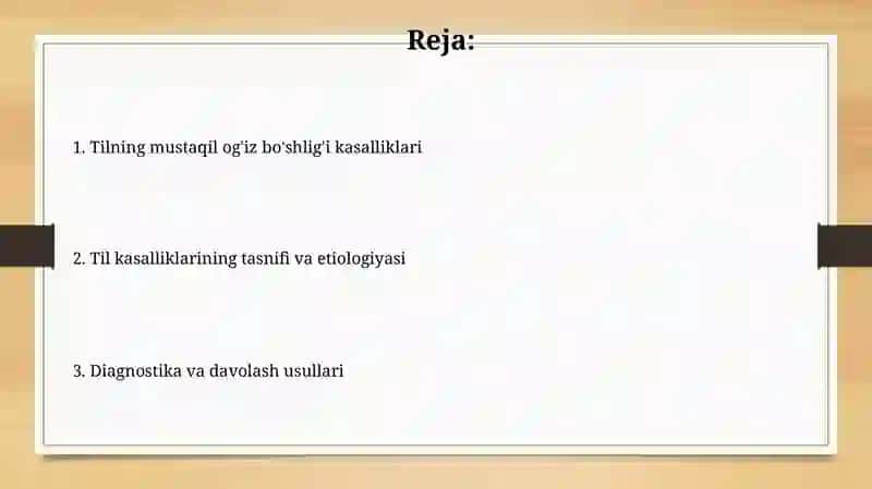Tilning Og'riqlari (Glossodiniya) 2