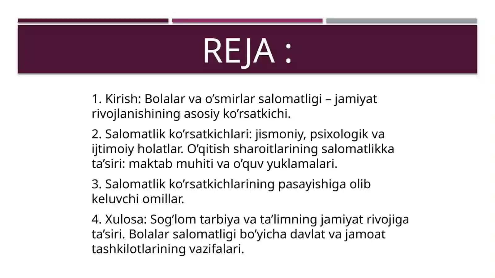 Bolalar va o’smirlar 2