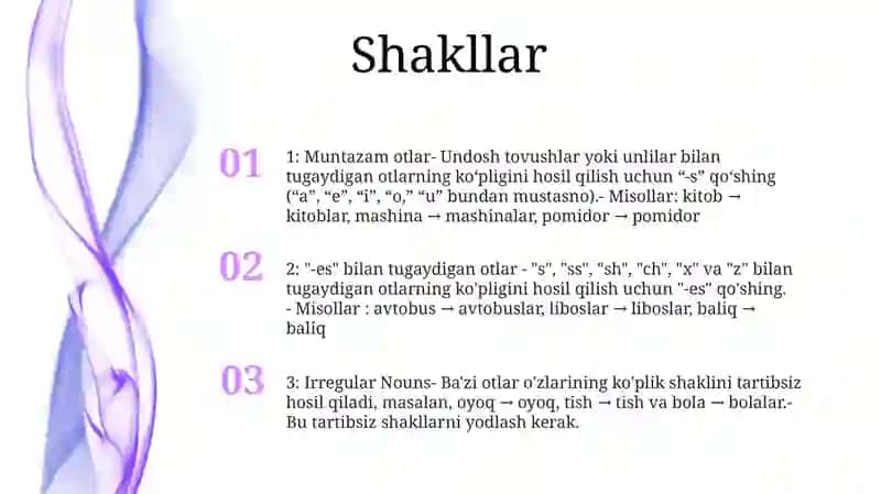 Singular And Plural Noun Forms 2