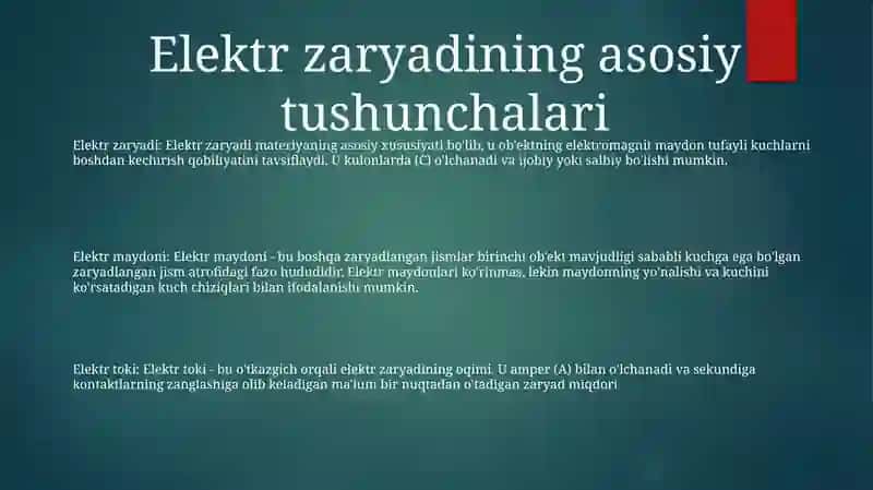 Elektr Zaryadi Va Elektr Toki 2