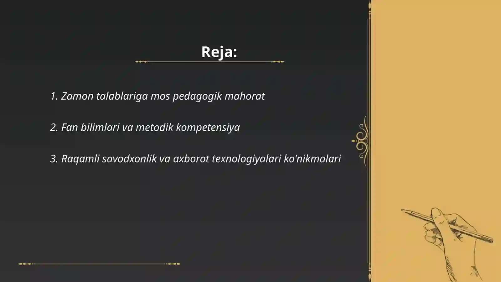 Zamon talablariga mos pedagogik mahorat 2