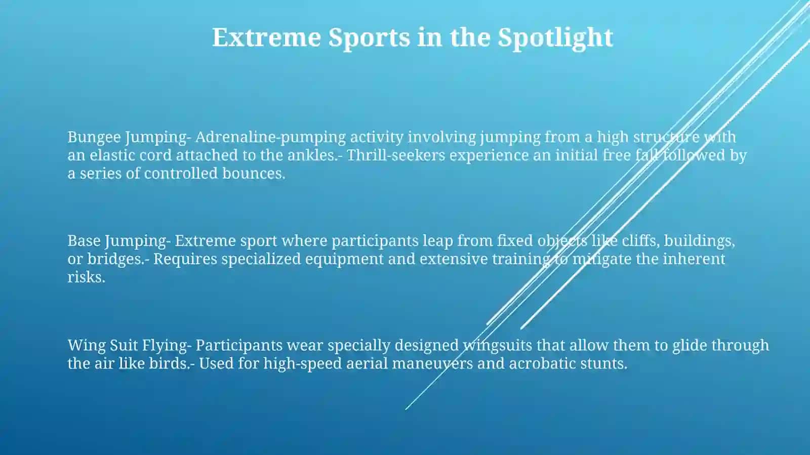 Dangerous Sports 2