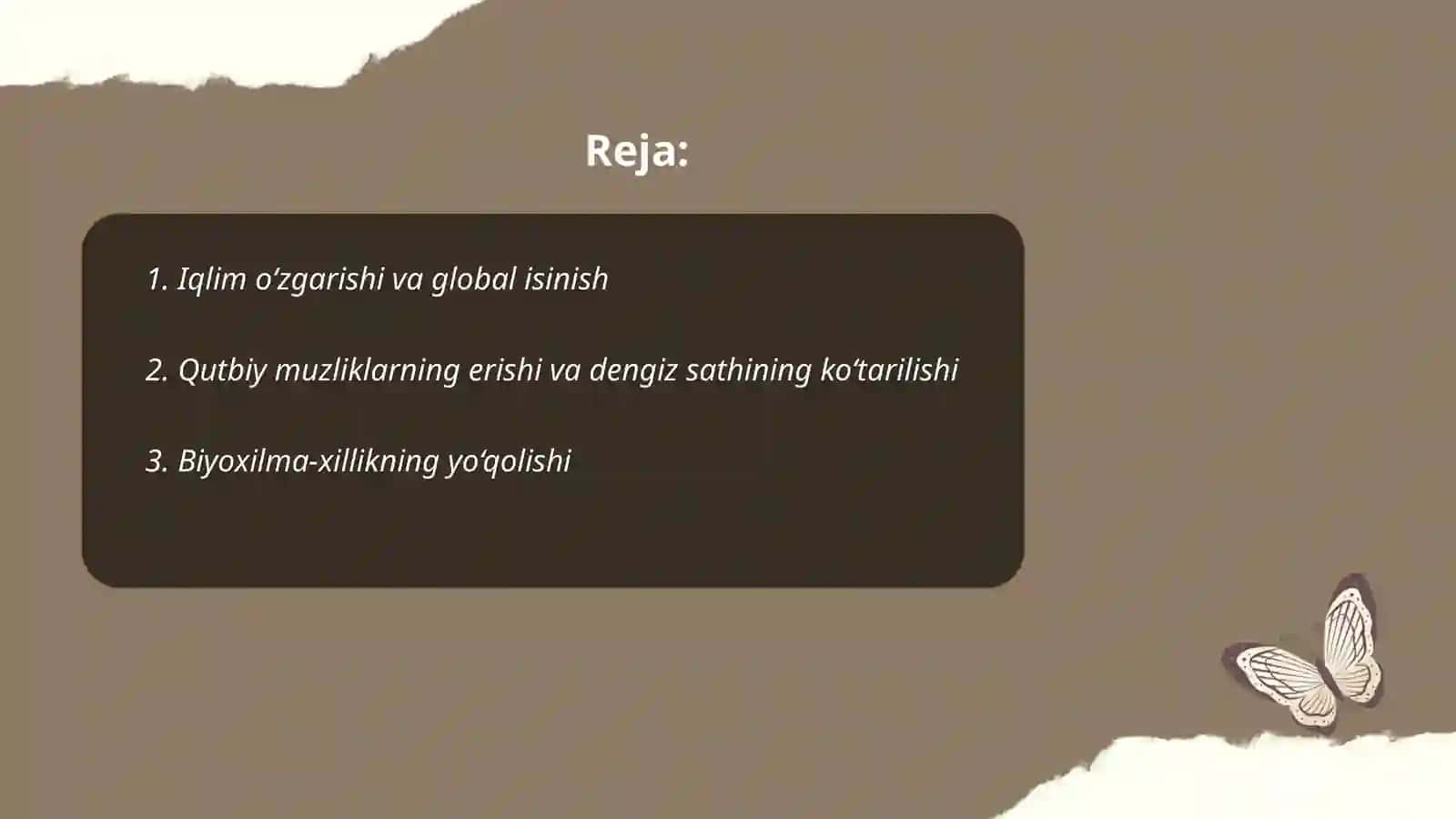 Global ekologik muamolar 2
