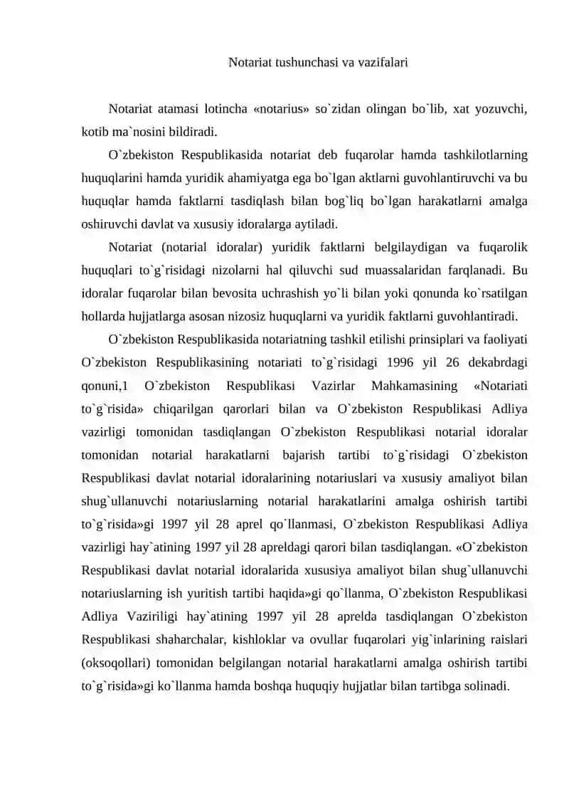 Notariat Harakatlari 2