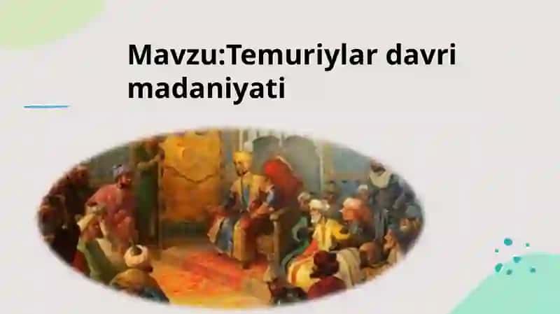Temuriylar davri madaniyati 2