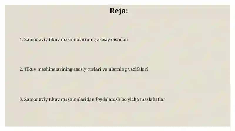 Zamonaviy tikuv mashinalari 2
