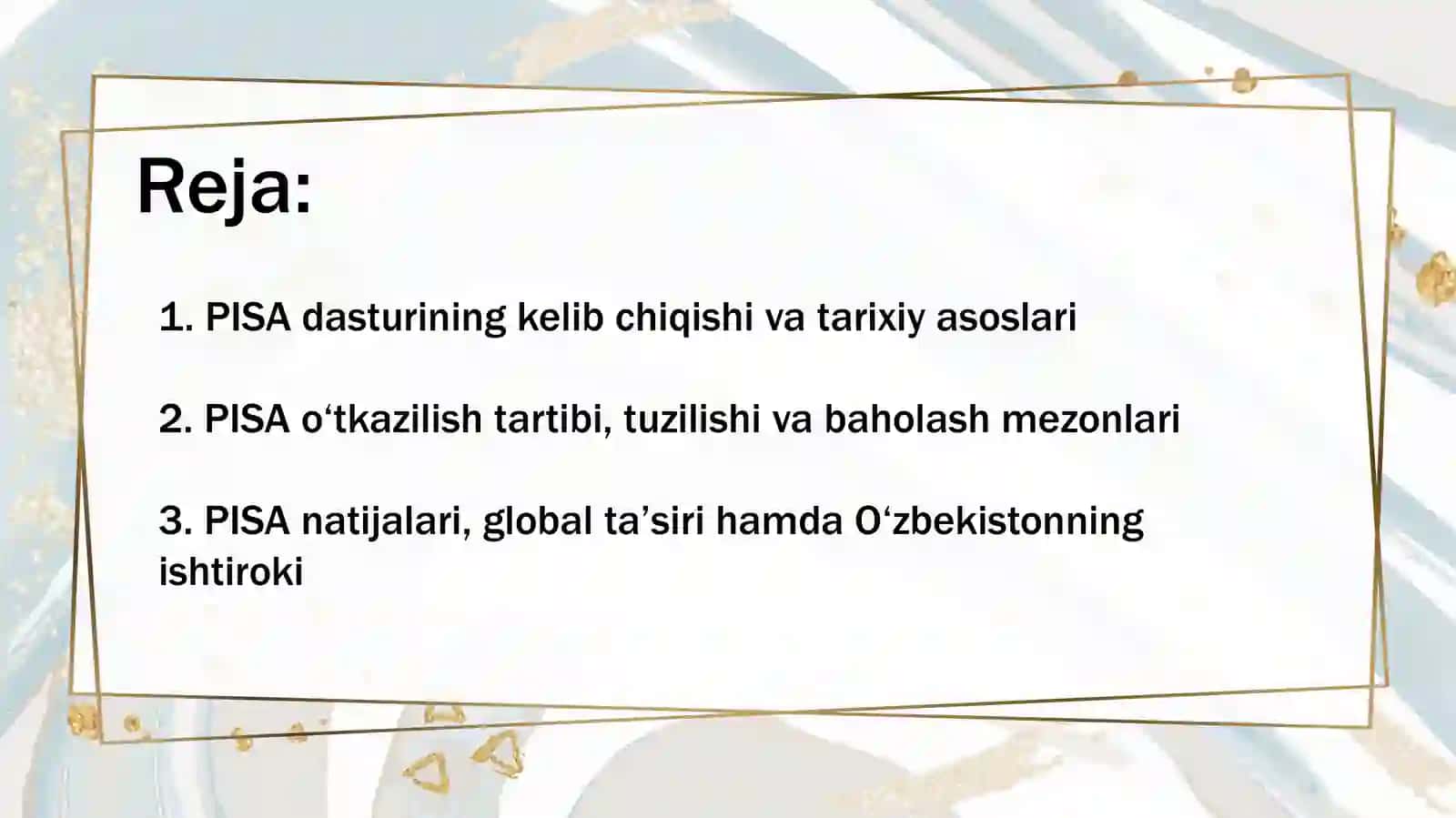 Pisa xalqaro baholash tòģrisida 2