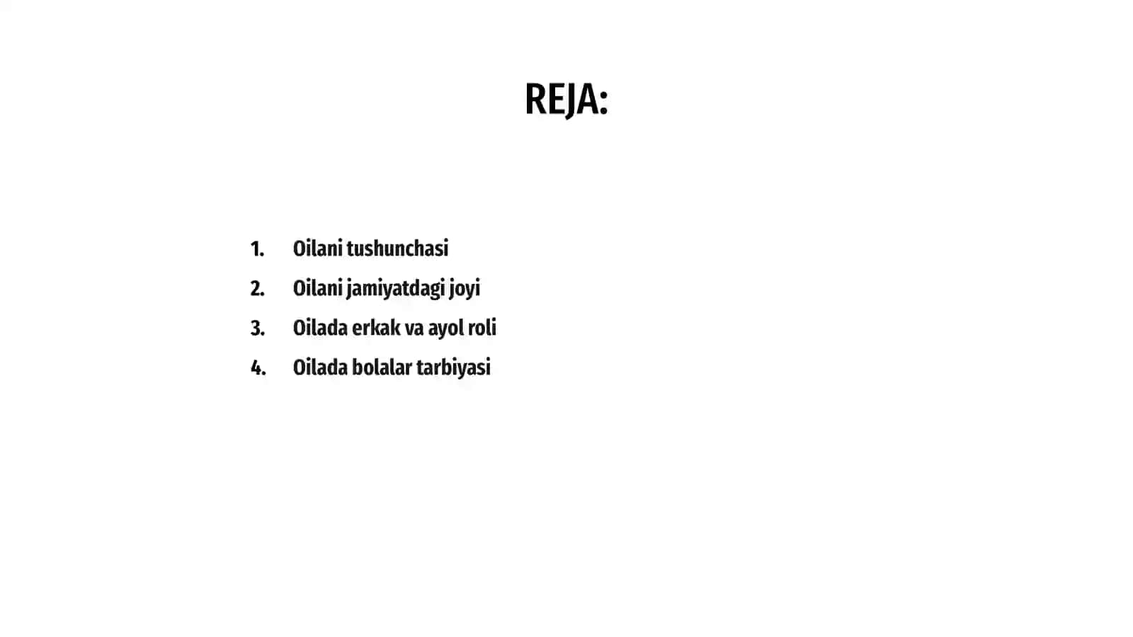 Oilani jamiyatdagi o'rni 2
