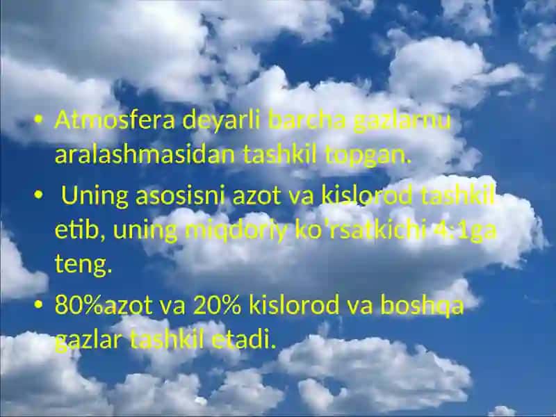Atmosfera qatlamlari 2