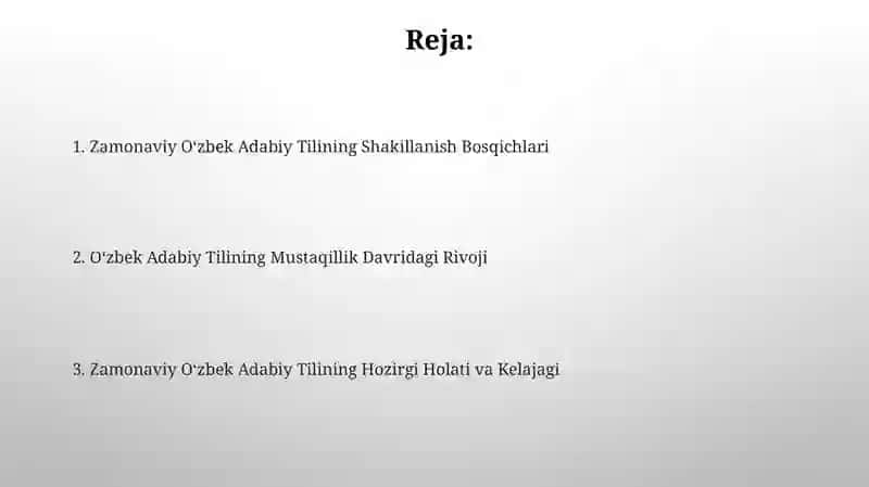 Oʻzbek adabiy tilining taraqqiyot bosqichlari 2