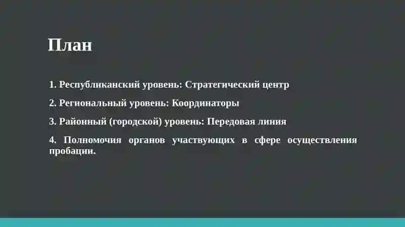 Система органов пробации и их структура 2