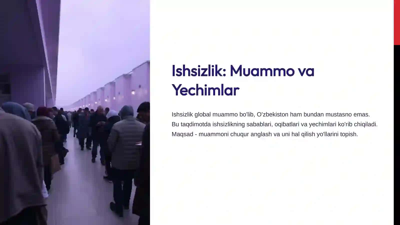 Ishsizlik: Muammo va Yechimlar 2
