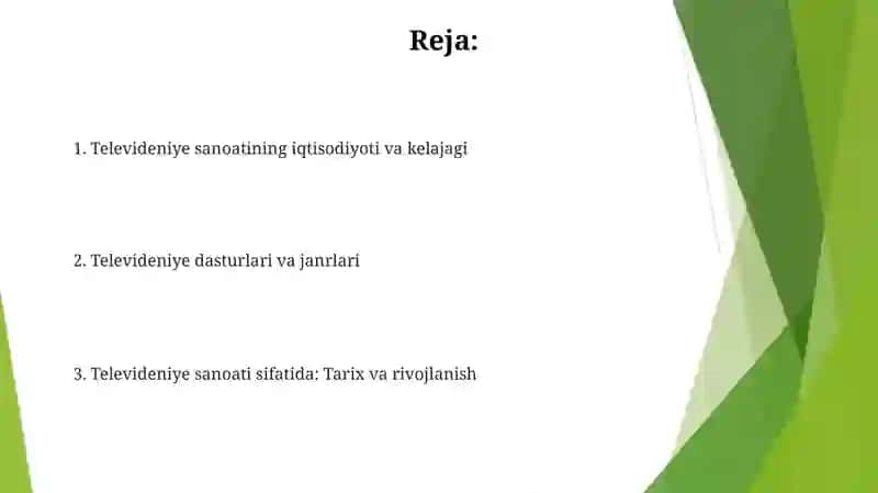 Televideniya kòngilochar sanoat sifatida 2
