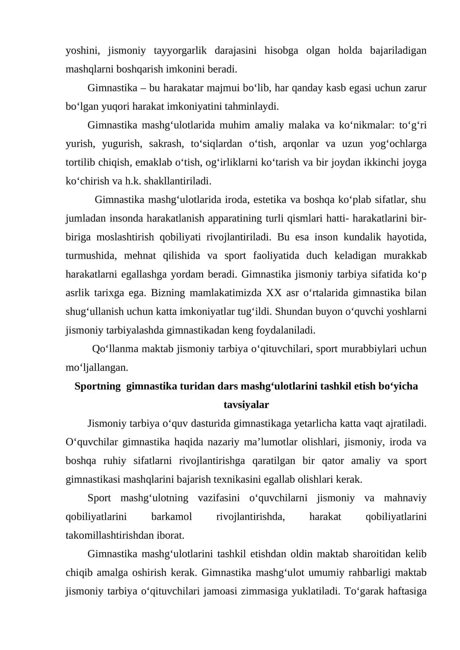 Gimnastika va akrobatika mashqlari 2