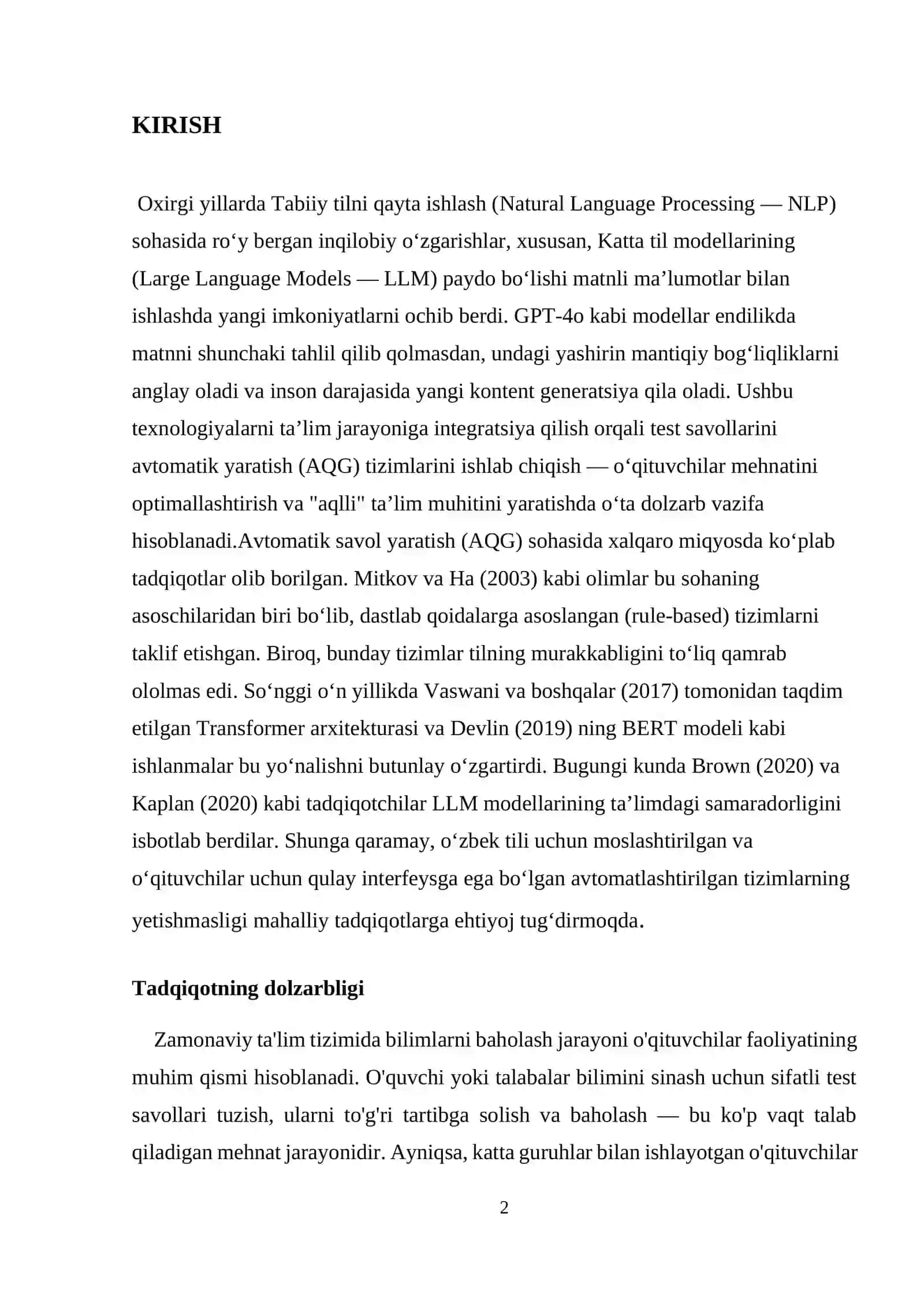 Sun'iy intellekt va ta'lim texnologiyalari 2