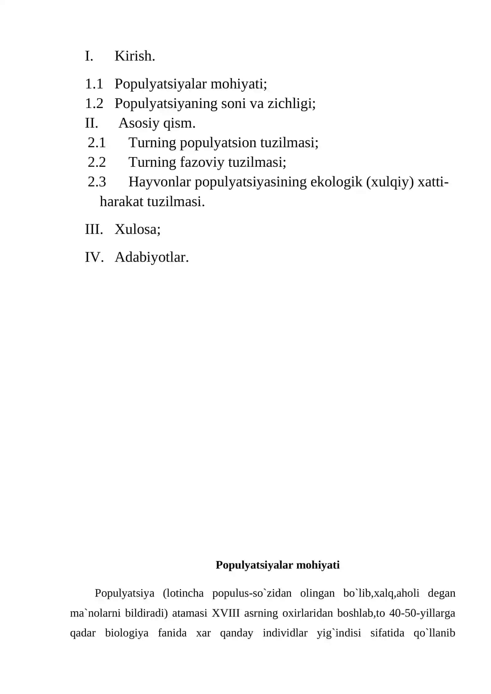 Populyatsiyalarning tabiiy tarkibi 2