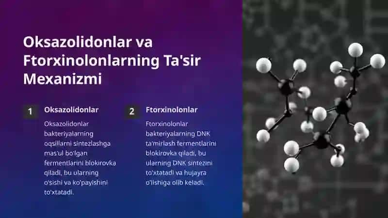 Oksazolidonlar va Ftorxinolonlar 2