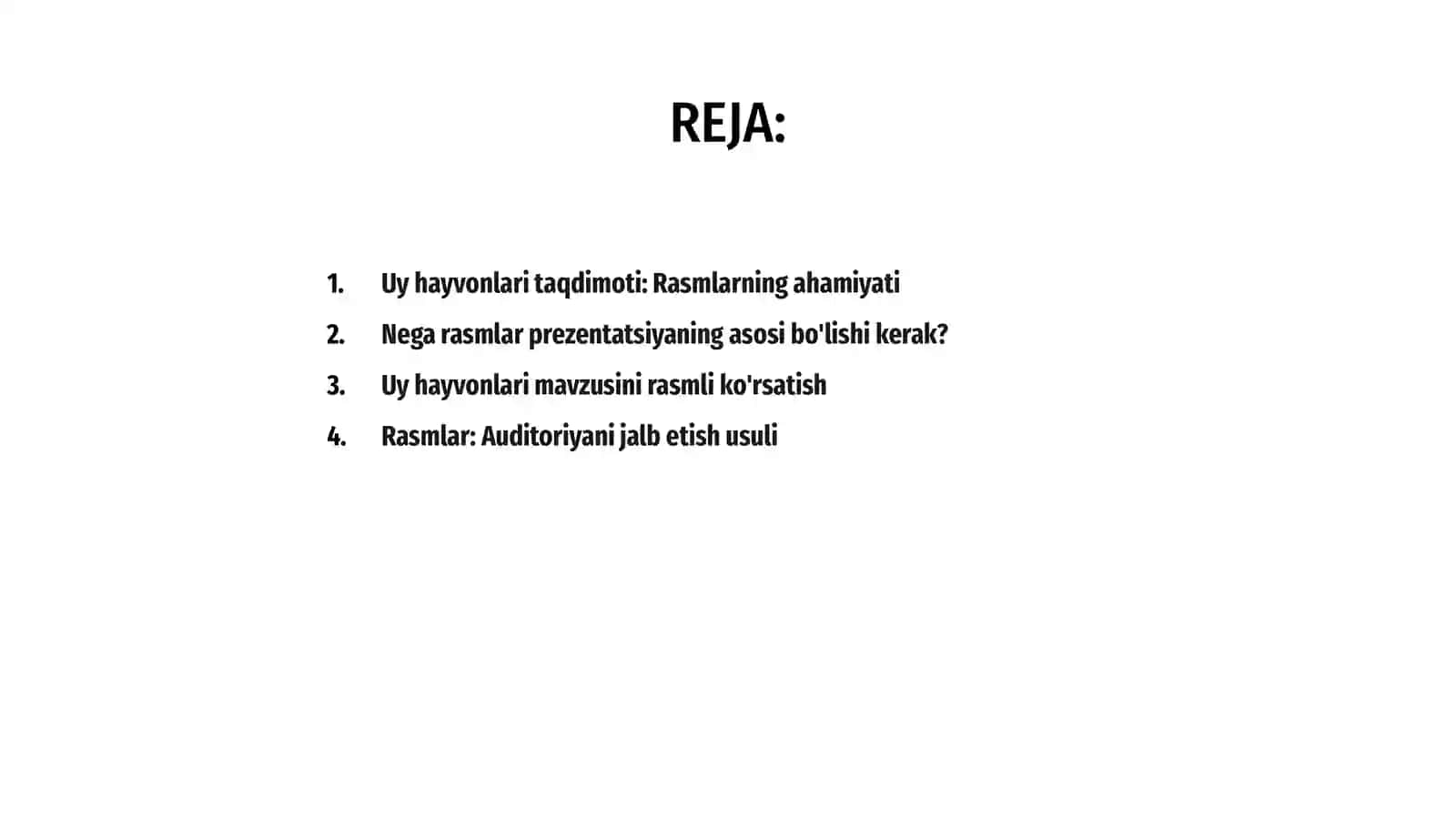 Uy Hayvonlari Taqdimoti 2