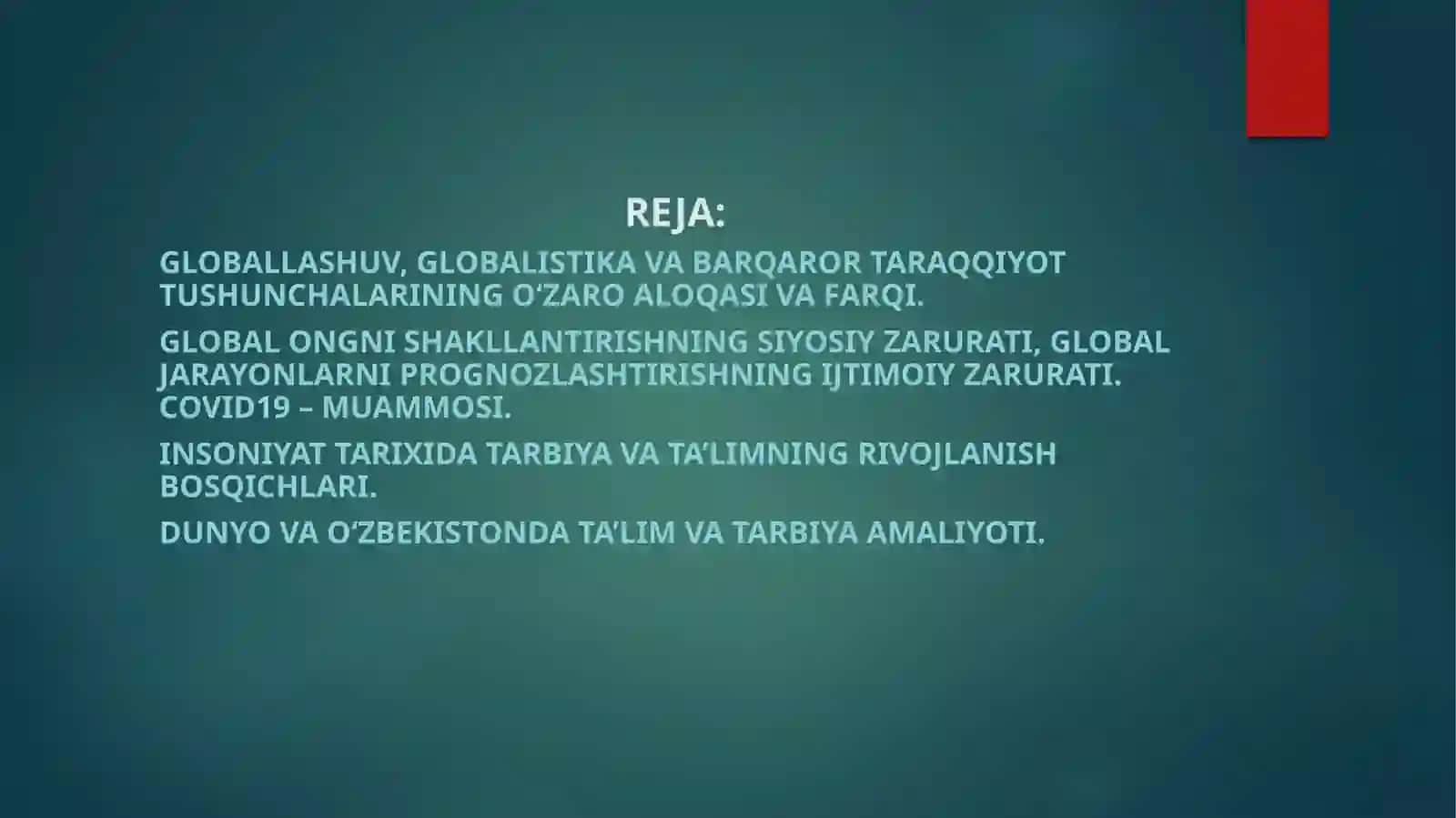 Globallashuv va barqaror taraqqiyot falsafasi 2