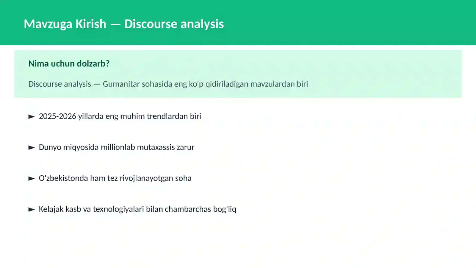 Discourse analysis 2