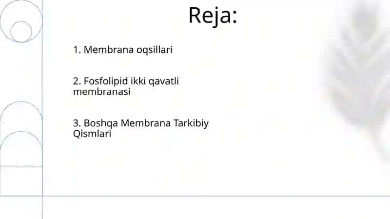 Hujayra membranalarini tuziliwi 2