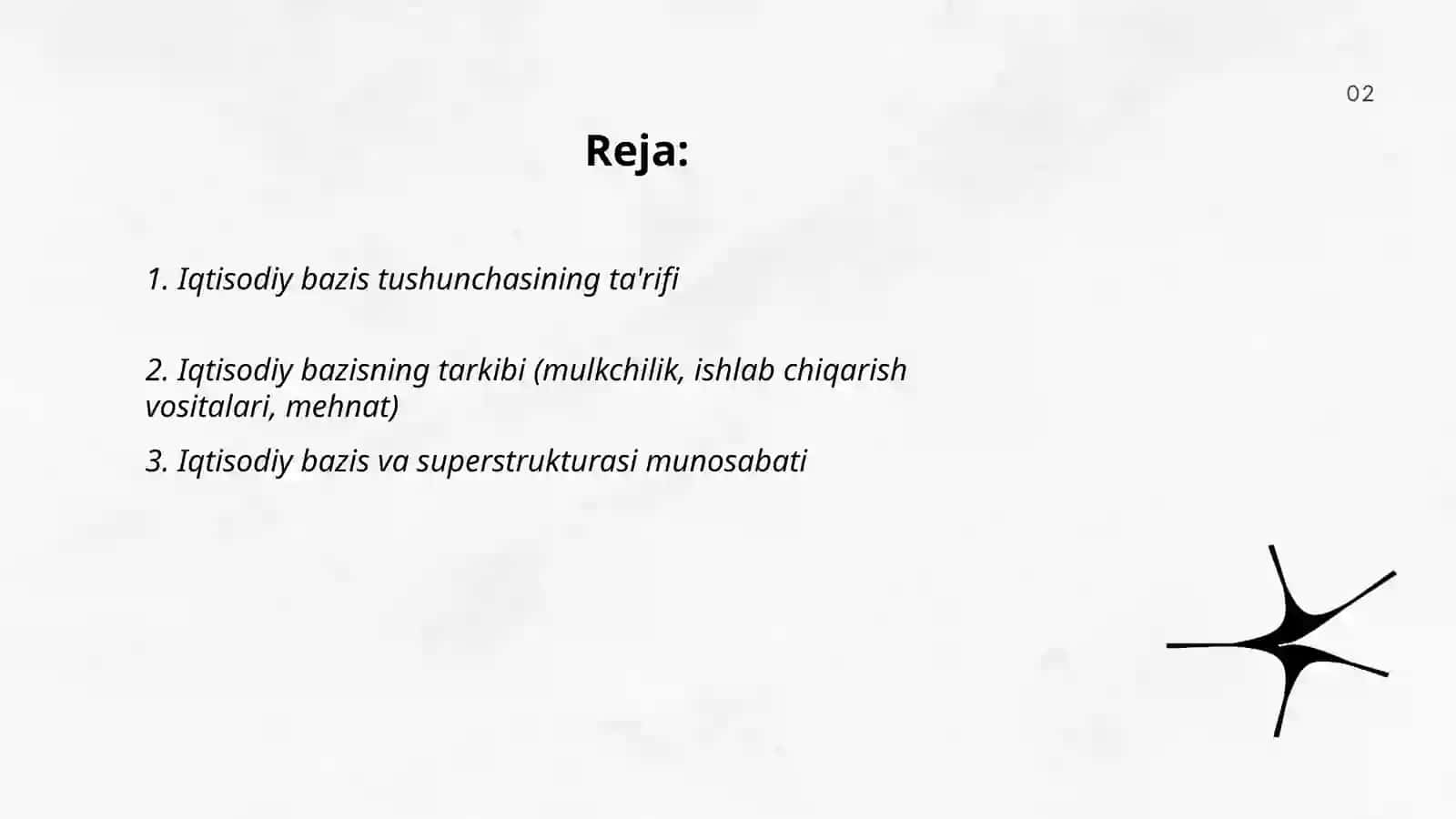 Iqtisodiy bazis tushunchasi 2