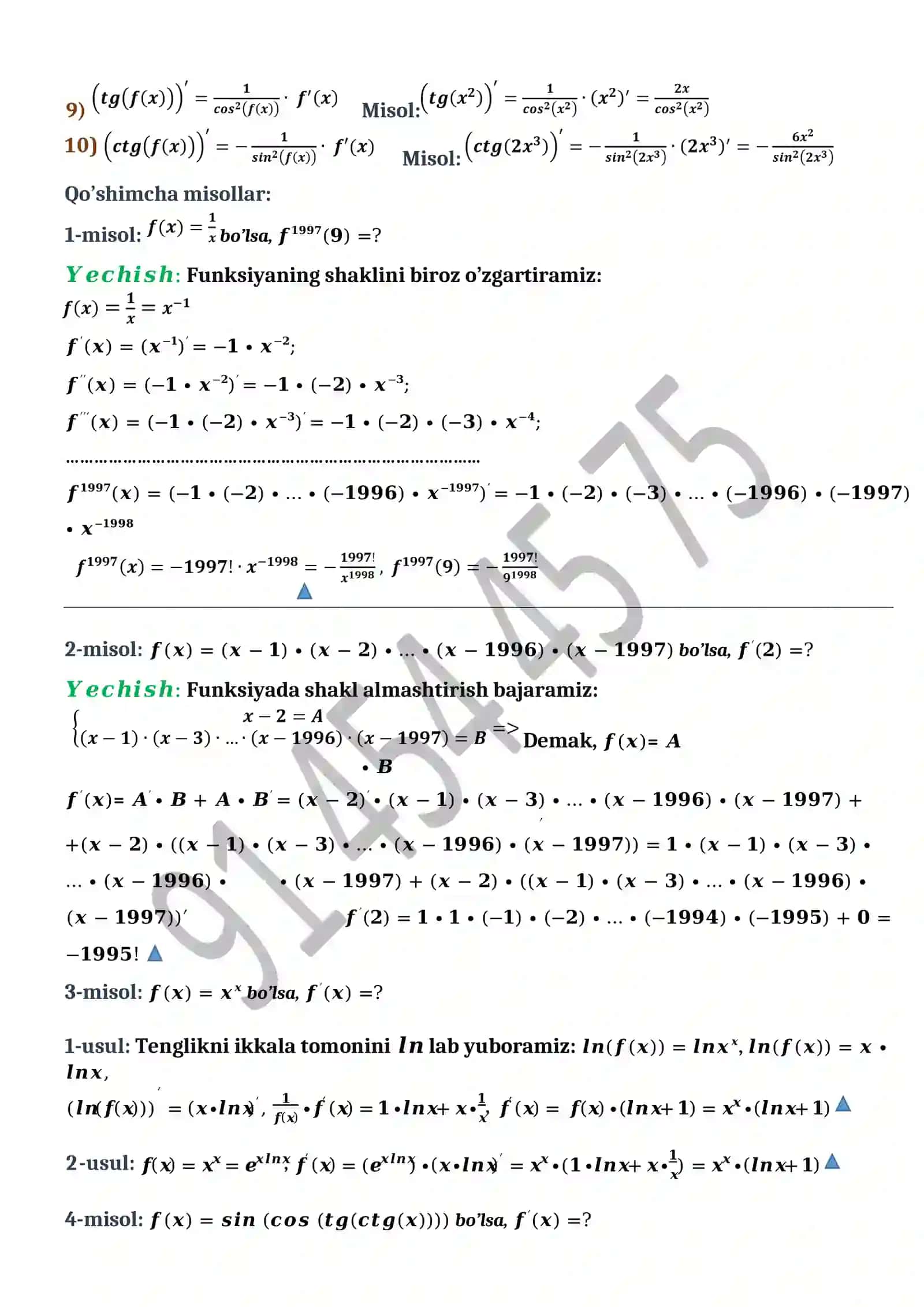 Bahramova Azizaning algebra fanidan mustaqil ishi 2