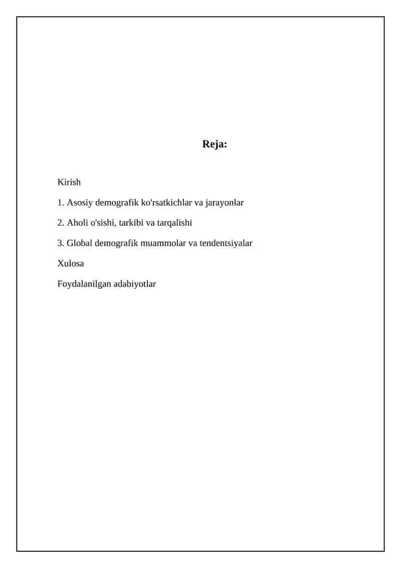 Aholi statistikasi 2